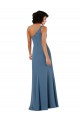 Long Soft Chiffon Sleeveless Burgundy Evening Dress